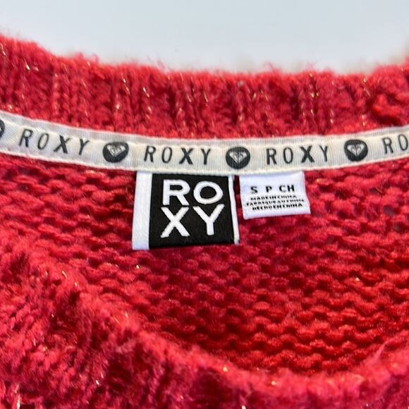 Roxy Shimmer Sweater Coral/Pink Size Small - Picture 3 of 3